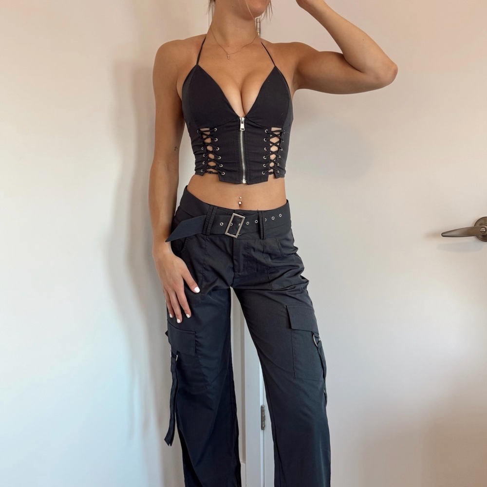 Stylish Black Women's Cargo Pants